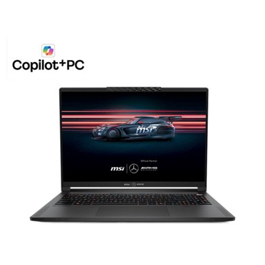 MSI Laptop Stealth A16 MercedesAMG AI+ / AMD Ryzen AI 9 HX 370, 16", 2560 x 1600, 32 GB RAM, 1 TB SSD, NVIDIA GeForce RTX 5070, Windows 11 Pro, siva